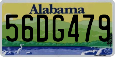 AL license plate 56DG479