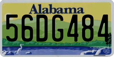 AL license plate 56DG484