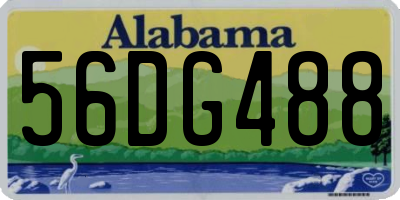 AL license plate 56DG488