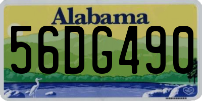 AL license plate 56DG490