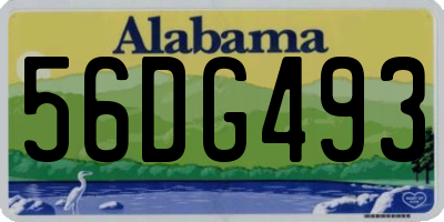 AL license plate 56DG493