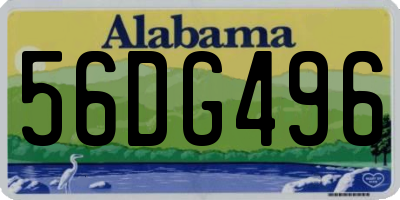 AL license plate 56DG496