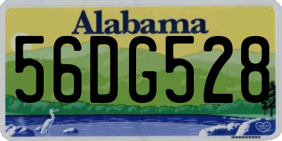 AL license plate 56DG528