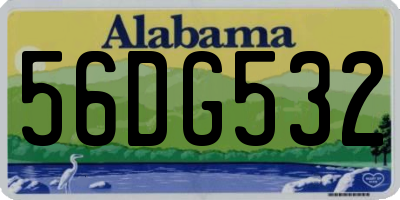 AL license plate 56DG532