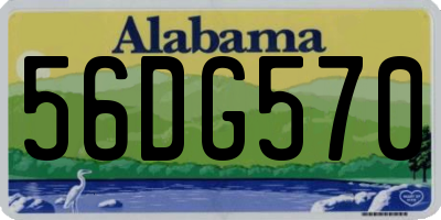 AL license plate 56DG570