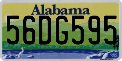 AL license plate 56DG595