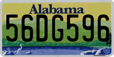AL license plate 56DG596