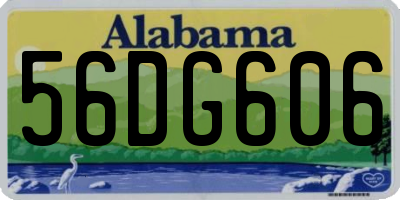 AL license plate 56DG606