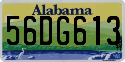 AL license plate 56DG613