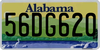 AL license plate 56DG620