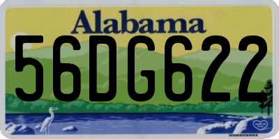 AL license plate 56DG622