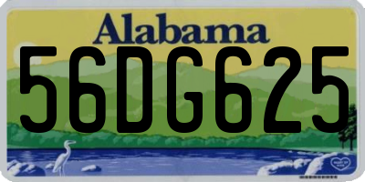 AL license plate 56DG625