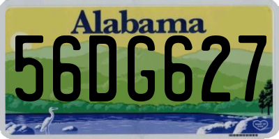 AL license plate 56DG627