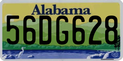 AL license plate 56DG628