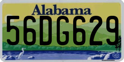 AL license plate 56DG629