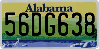 AL license plate 56DG638