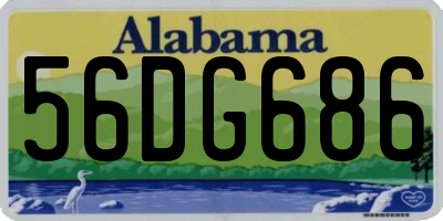 AL license plate 56DG686