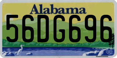 AL license plate 56DG696