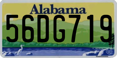 AL license plate 56DG719