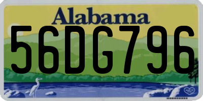AL license plate 56DG796