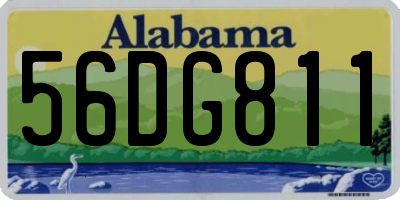 AL license plate 56DG811