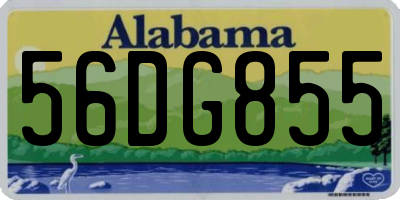 AL license plate 56DG855