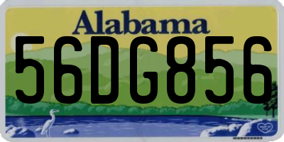 AL license plate 56DG856