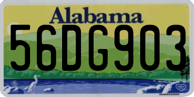 AL license plate 56DG903