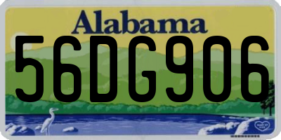AL license plate 56DG906