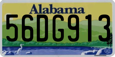 AL license plate 56DG913