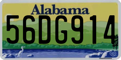 AL license plate 56DG914
