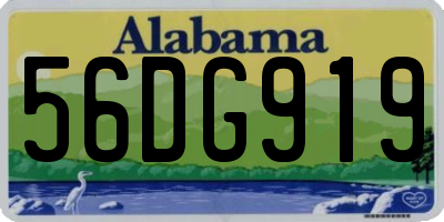 AL license plate 56DG919