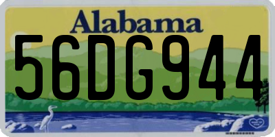 AL license plate 56DG944