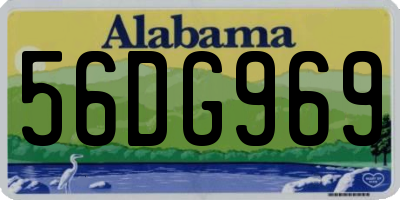 AL license plate 56DG969