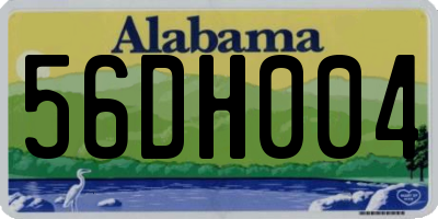 AL license plate 56DH004