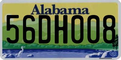 AL license plate 56DH008