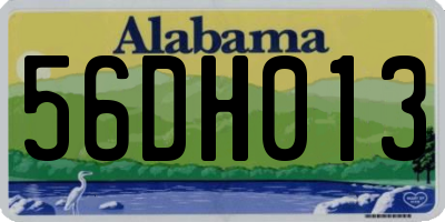 AL license plate 56DH013