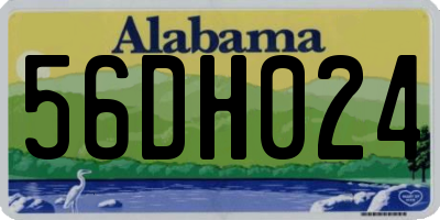 AL license plate 56DH024