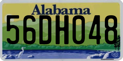AL license plate 56DH048