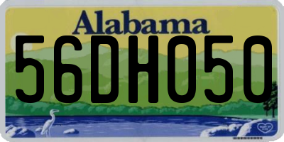 AL license plate 56DH050