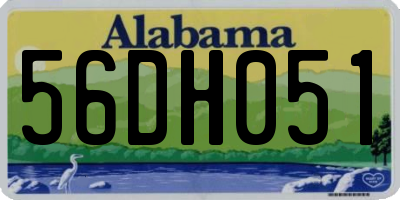 AL license plate 56DH051