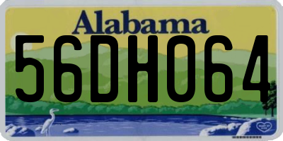 AL license plate 56DH064