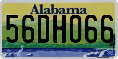 AL license plate 56DH066