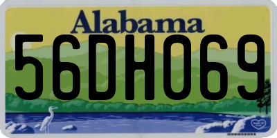 AL license plate 56DH069