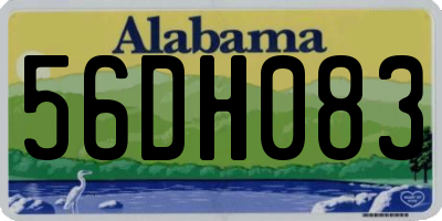 AL license plate 56DH083