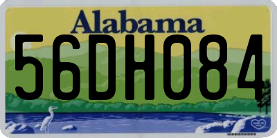 AL license plate 56DH084
