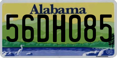 AL license plate 56DH085