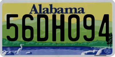AL license plate 56DH094