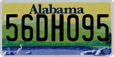 AL license plate 56DH095