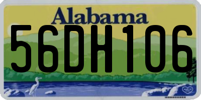 AL license plate 56DH106